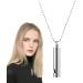 Quit Vaping Necklace | Stainless Steel Breathing Necklace for Stress | Calm Breath Necklace Spiritual Stress Necklace for Meditation Sleep Aid Calm Down Silver - Buy Online on GoSupps.com