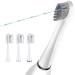 Flossing Toothbrush Head Replacement Compatible with Water-pik Sonic Fusion / 2.0 SF-01 SF-02 SF03 & SF-04 Tooth-Brush and Water Flosser Combo Brush Heads (Compact White(3Packs)) Compact White(3packs)