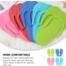 24 Pairs Disposable Pedicure Slippers - Multi Color Foam Foldable Salon Flip-flops for Nail Foot Spa - Buy Online on GoSupps.com