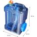 JQWYGB Water Storage Containers  Camping Water Container  3.2 Gallon Portable Large Water Tank with Faucet for Outdoor Camping Picnic Hiking Car Driving Home Emergency Water Storage - Buy Online on GoSupps.com