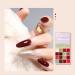 RoseFlower Solid Nail Polish Palette with Brush 16 Colour Solid Cream Gel Nail Polish Palette Solid Gel Polish Palette Cream Pudding Gel Polish Palette Kit Nail Paint Nail Art Professional #1 - Buy Online on GoSupps.com