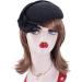 Lawliet Black Teardrop Women's Felt Fascinator Tam Beret Casque Cocktail Hat - Buy Online on GoSupps.com