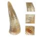 Tovinanna Massage Comb - Scalp & Hairdryer Brush Wide Tooth Horn Hair Brush for Ultimate Head Massage - 16.5x6.2cm Khaki - International Shipping Available - Buy Online on GoSupps.com
