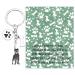 Ensianth Dog Keychain Gifts for Dog Lovers Puppy Keychain Dog Paw Print Keychain Gifts for Dog Owners Mom Dad Puppy Dog Keyring Cane Corso
