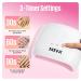 MEFA 72W UV Nail Lamp - Professional Gel Nail Dryer with 21 Lamp Beads for Fast Curing - LED UV Light for Home Salon - Buy Online on GoSupps.com
