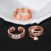 Vicmag 2PCS Copper Rings for Women | Ultra Strength Magnetic 99.99% Solid Pure Copper | Adjustable | Gift Box Included | Set of 2 Copper Leaf & Flower Rings - Buy Online on GoSupps.com