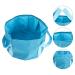 Portable Foot Massager & Soaking Basin | Foldable Travel Foot Bath 30x30cm - Blue - Buy Online on GoSupps.com