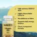 Naked Vitamin D3 5000 IU High Potency Vitamin D Supplement for Immune Support Bone Strength Muscle Function 200 Vitamin D Softgels - Buy Online on GoSupps.com