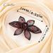 Black Flower Hair Clip with Red Rhinestone - Elegant Bridal Hair Accessory for Women - Buy Online on GoSupps.com