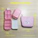 Cute Anime Cat Pill Box - 3-Pack Daily Organizer for Women & Kids | 8 Compartment Travel Pill Holder | Weekly 7-Day Pill Box in Pink - Buy Online on GoSupps.com