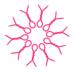 PLAFOPE 20pcs Perm Tools Curling Wand Hair Curler Hair Rollers Crimper Hair Tool Perm Rods Rosy