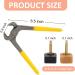 YEHAM 30 Pairs High Heel Shoes Replacement Tips - Round & Square Heel Repair Caps with 6 Heel Pliers - Black & Beige Colors - Buy Online on GoSupps.com