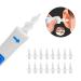 Soft Silicon Ear Wax Removal Tool Kit - 16pcs | Flexible Spiral Tips for Adults | Ear Cleaner Aid - Blue - Buy Online on GoSupps.com