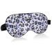 Sleep Mask Light Blocking Leopard Pattern Seamless Eye Mask for Sleeping with Adjustable Strap Soft Lightweight Eye Cover Blindfold for Men Women Work Travel Naps