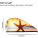 Starfish Sunset Microfiber Hair Towel | Super Absorbent Quick Dry Beach Cap for Women - Ideal for Long Curly Thick Hair - Buy Online on GoSupps.com