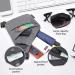 Portable Waterproof Anti-thief Personal Flex Crossbody Sling Bag for Women & Men - Black Right - Buy Online on GoSupps.com