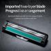 2-Blade Razor for Men - Dual Lubrication & Precision Trimmer 6 Cartridges Included | Premium Shaving Set in Black - Buy Online on GoSupps.com