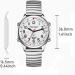 Hearkent Atomic British English-Speaking Watch for Blind & Visually Impaired - Unisex Expansion Silver - Buy Online on GoSupps.com