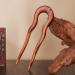 CHOISBEING Handmade Wooden U-Shaped Hair Fork for Long Hair - French Hairpin Vintage Two Prong Hair Clip for Women - Buy Online on GoSupps.com