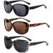 Buy 3 Pack Bifocal Reader Sunglasses for Women - Oversize Retro Cat-eye Reading Glasses (1 Black 1 Black Tortoise 1 Brown Tortoise) - 1.75x - International Shipping Available - Buy Online on GoSupps.com