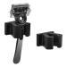 Linkidea 2 packs of wall-mounted shower rators for men self-adhesive practical storage razor holder shaving stand for bathroom wall (black)