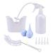 Ear Wax Removal Kit Includes Spray Bottle Basin Bulb Syringe Cleaning Brush and 5 Extra Tips for Relieving Blocked/Itching Ears/Earache Improving Your Hearing