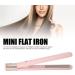 Mini Hair Straightener 2 in 1 - Portable USB Flat Iron & Curler - Adjustable Temperature - Perfect for Travel & Dormitory - Cute Pink Design - Buy Online on GoSupps.com