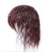 Curly hair part for clipping at the apex made of human hair with pony loose natural looking wig toupe for thin hair 25.4 cm (10 inches) Off black
