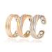 EnerMagiX Tri Tone 3500 Gauss Magnetic Copper Rings for Women or Men 99.95% Copper Ring with 4 Magnets Adjustable Size Women's Day Gift for Mom Wife (CPR-0013 0131 0949)
