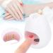 LIZEALUCKY Mini Nail Dryer Lamp USB Portable Single Finger UV Gel Nail Curing Lamp Manicure Tools Small and Convenient You Can Do Manicure Anytime Anywhere with One Hand (Blanco) - Buy Online on GoSupps.com