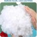 200g Premium White Recycled Polyester Fiber Fill - Polyfill Stuffing for Pillows, Dolls, and DIY Home Decor - Buy Online on GoSupps.com