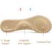 CB 4 Pairs Suede Sponge Invisible Slim Insoles for Women's Shoes - Ball of Foot Pain Relief, Arch Support - 3/4 Length - Black & Off-White Set - Buy Online on GoSupps.com