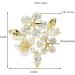 Pin Jewelry Gifts for Women Ladies Fashion Accessories Elegant Crystal Flower Flower Brooch Party Brooch Flower Shaped Brooch Brooches & Pins - Buy Online on GoSupps.com