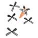 10x/Set Organza Bowknot Nail Black White Nails Art Nails Art Decoration Nail Supplies For Salons 10x Nail Nails Art Champagne Organza Bowknot Nail