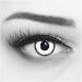 Buy Top Quality Colored Contact Lenses - White Black Lunatic Vampire Halloween Special | Free Lens Container | Up to -5.00 Diopters - Buy Online on GoSupps.com