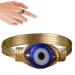 Devil's Eye - Copper - Copper Silver Gold Wire Wrapped s for Women Lucky Blue Glass Bead Wedding Goth Trendy Jewelry Fovolat Gold 7