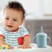 Sangyn 2 Pack Toddler Training Cup with Straw BPA-Free 5 Oz - Sky Blue Brown - Buy Online on GoSupps.com