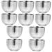 Minkissy 10 bei -shaving soap peel shave shaving foam shell shaving shell made of stainless steel soap foam shell razor for men tool gifts father mug smooth steel 7.4x7.4cmx5pcs silverx5st