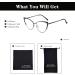 LJCZKA Cat Eye Blue Light Blocking Glasses for Women - Anti Eyestrain & Glare Eyeglasses in Black Red Clear Frame | International Shipping Available - Buy Online on GoSupps.com