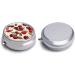 Cherry Pattern Travel Pill Box - 3 Compartment Portable Pill Organizer for Handbag & Pocket - Buy Online on GoSupps.com