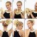 Adjustable Messy Ponytail Hair Extension Synthetic Hairpiece with Jaw Claw Fluffy Hair Extension Customizable Updo Style 12 inch Bleach Blonde - Buy Online on GoSupps.com