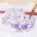 Nail Art Acrylic Crystal Glass Dappen Dish Bowl Cup with Cap Liquid Glitter Powder Caviar Nail Styling Tools - Buy Online on GoSupps.com