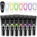 SUPWEE 5D Solid Pudding Gel Polish  Multifunction Candy Jelly Nail Art Painting for Drawing Liner Nails Soft Tube DIY Nails at Home Manicure Soak Off UV Gel 8 Colors Kit013