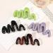 Limtula Candy Color Curved Shape Hair Claw for Girls High Ponytail Anti-Slip Hair Clutcher for Teens Taking Photo Hair Pins Lacquer cream yellow - Buy Online on GoSupps.com