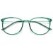 Koosufa Classic retro nerd glasses women men glasses without prescription glasses frames round panto glasses glasses frame fake glasses vintage with case green