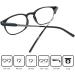 Mini Glasses Nerd Pin Reading Glasses - Black 1.5 Diopters | Free Case Plastic Frame & Metal Spring Hinge - Perfect Reading Aid for Men & Women - Buy Online on GoSupps.com