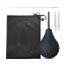 SKHAOVS Enema Bulb Douche Comfortable Silicone Enema Kit for Men Women Reusable Douche Kit with 2 X Reusable Silicone Slim Nozzle and 1 X Cleaning Brush 160 ML Rubber Washing Cleaning Kit (Black)