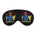 Coat Arms of Cook Islands Sleep Mask Eye Cover for Sleeping Blindfold with Adjustable Strap Blocks Light Night Travel Nap for Men Women