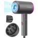 LOVEPS Hair Dryer with Diffuser, 1800W Ionic Blow Dryer, Foldable Handle, Constant Temperature Hair Care Without Hair Damage, Purple