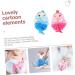 Angoily 4 Pcs Cartoon Bath Ball Sponge Set for Kids | Mesh Shower Scrubber & Loofah Cushion | Ideal Bathing Accessories for Children - Buy Online on GoSupps.com